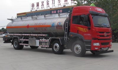 解放小三軸鋁合金油罐車(25方)